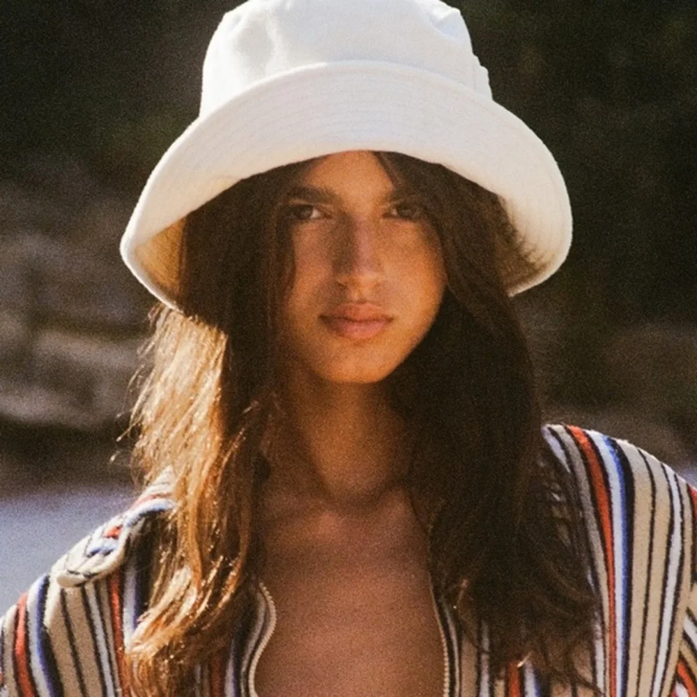 THE TOWELLING BUCKET HAT - ANTIQUE WHITE